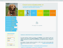 Tablet Screenshot of cacciasulgargano.it